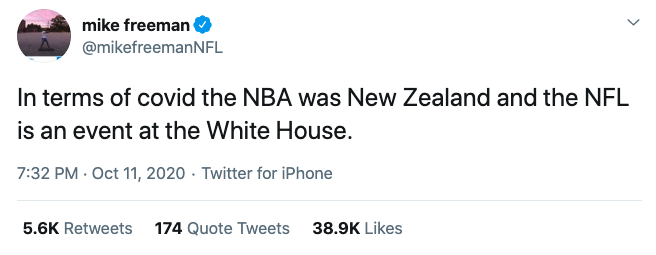 We owe the National Basketball Association an apology